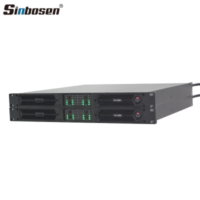 D4-2000 Line Array Hoparlör için 4 Kanal 1U Güç Amplifikatörü