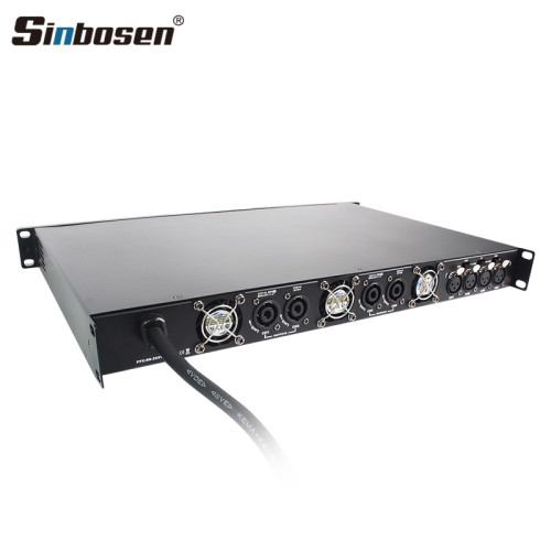 Sinbosen DSP 4 canales 800 vatios 1U amplificador de potencia digital K4-800