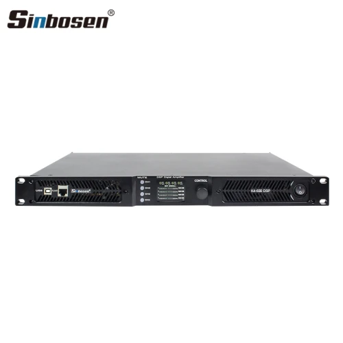 Amplificador de potência profissional K4-600 DSP de 4 canais e 600 watts