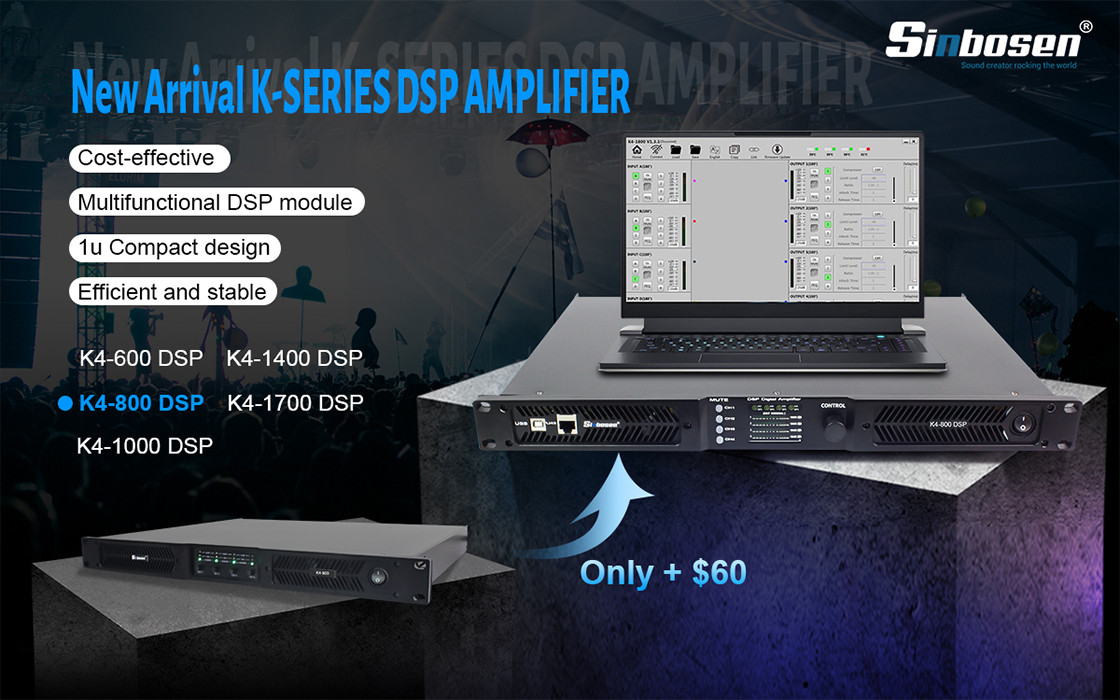 New K Series Low Power DSP Digital Power Amplifier