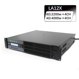 DSP Control 4 input 4 output professional Power Amplifier LA12X 4000 watt for subwoofer