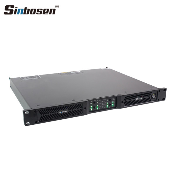 Amplificador de potência digital de 4 canais estável de trabalho de 1300 watts 2 ohms