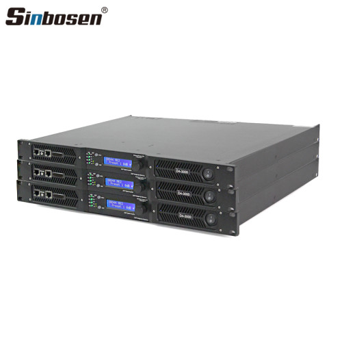 D4-3000 DSP Profesyonel Yüksek Güçlü 4 kanallı Dijital Amplifikatör
