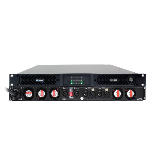 D2-4200 Amplificador profesional de alta potencia de 2 canales Clase D
