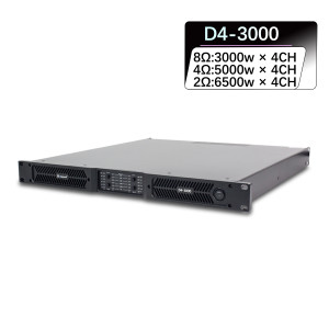 D4-3000 Class D amp digital amplifier 6500W 2 ohms stable
