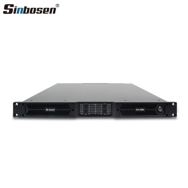 Sinbosen 2 ohm stable 4760 watts 4CH class d digital high power amplifier D4-2000