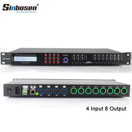 Sinbosen 4 INPUT 8 OUTPUT DIGITAL AUDIO PROCESSOR DISPLAY FUNCTIONS