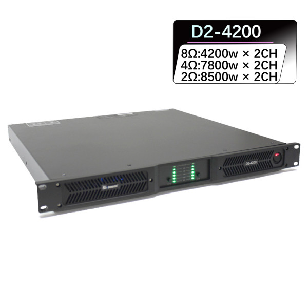 D2-4200 digital high power 4200 watts stereo subwoofer power amplifier