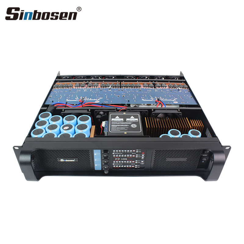 DS-10Q 4 channel 8pcs fans class td power amplifier 1300 watts