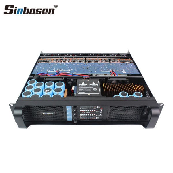 Amplificatore di potenza DS-10Q a 4 canali, 8 ventole, classe TD, 1300 watt