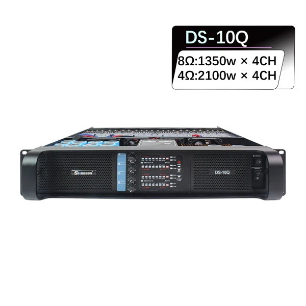 Sinbosen DS-10Q 4 channel professional power amplifier for dual 15 inch speaker