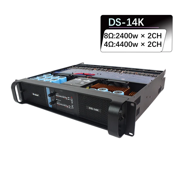 Sinbosen high power 4400w 2 channel DS-14K amplifier for dual 18-inch bass