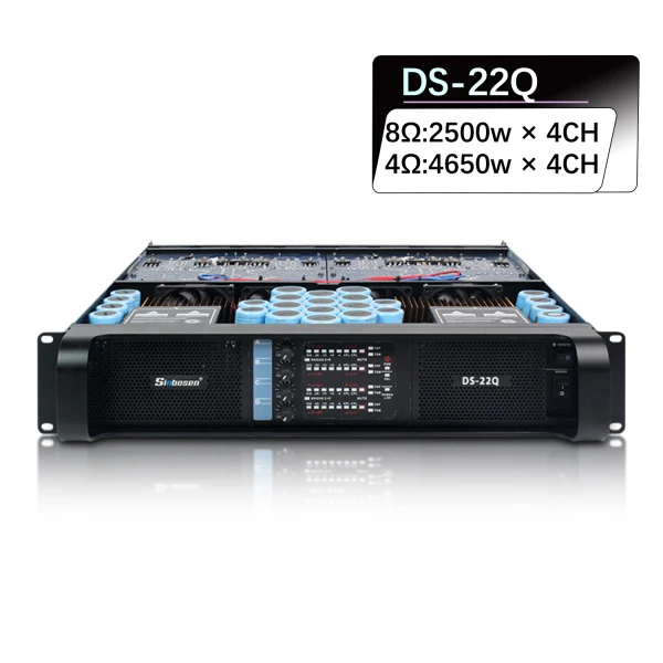 Sinbosen Sound Equipment 4650w 4 Channels powerful Professional Power Amplifier for Subwoofer