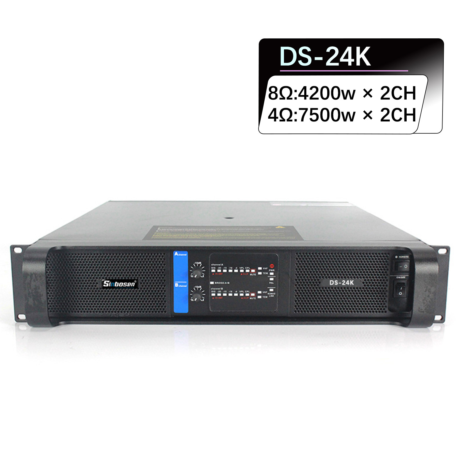 Sinbosen 4200 watt super subwoofer power amplifier DJ bass Gain
