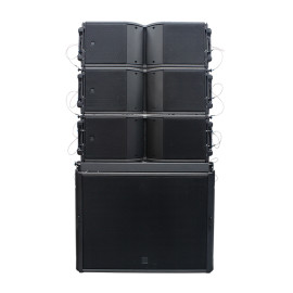 Active dual 10 inch line array and 18 inch Subwoofer speaker