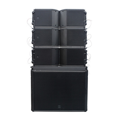 Active dual 10 inch line array and 18 inch Subwoofer speaker