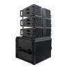 Active dual 10 inch line array and 18 inch Subwoofer speaker