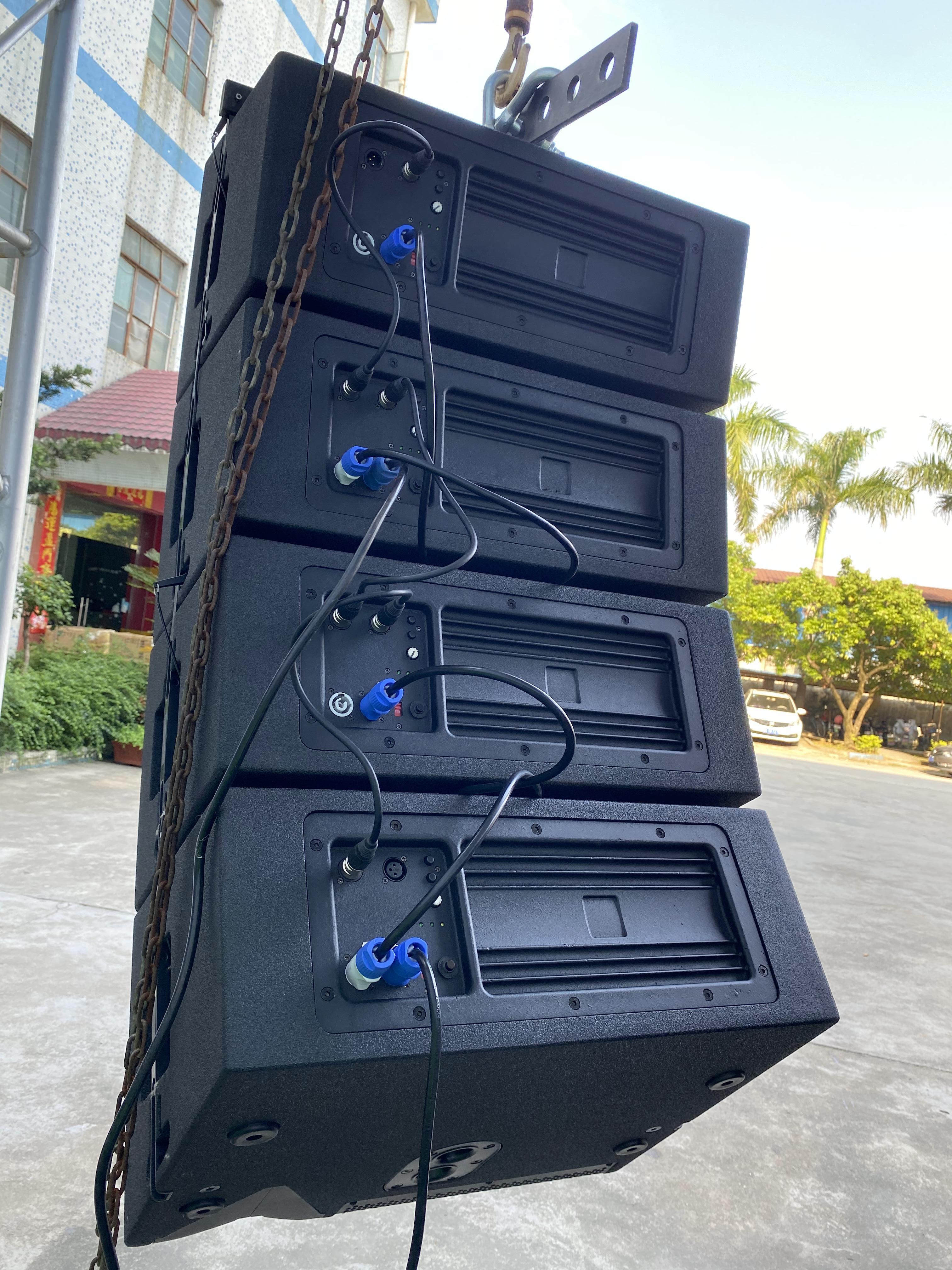 Does the active line array require a processor for use?