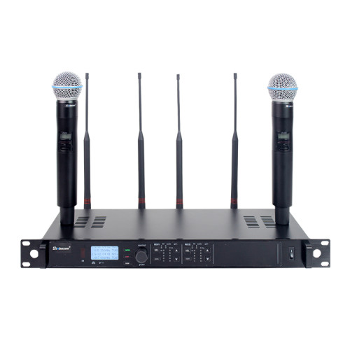 Sinbosen Professional stage dual channels dynamic wireless handheld microphone