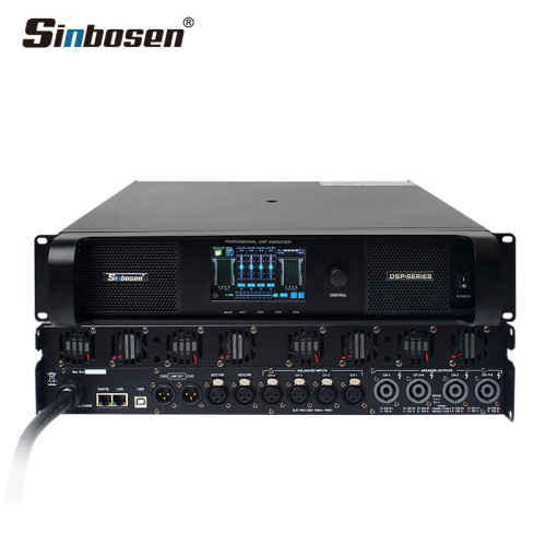 DSP-20Q 4.3" Touch screen DSP Power Amplifier 4 channels with fir filter