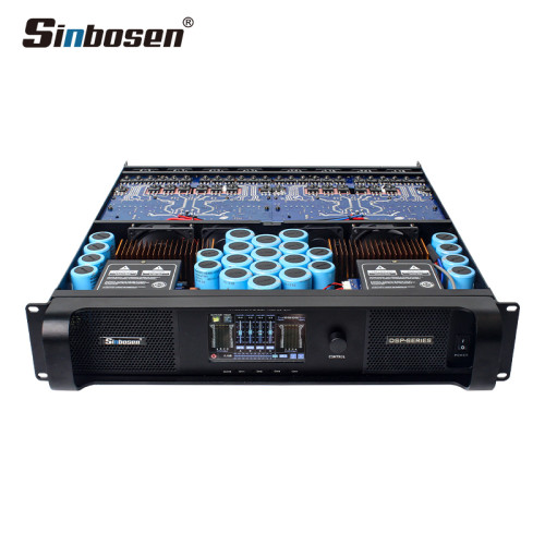 DSP-20Q 4.3" Touch screen DSP Power Amplifier 4 channels with fir filter