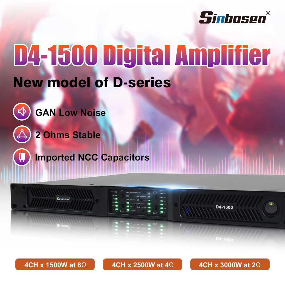 Sinbosen New D Series Digital Power Amplifier--D4-1500