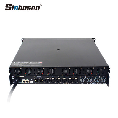 2500w DSP 4 channel class td switching power amplifier touch screen 4.3