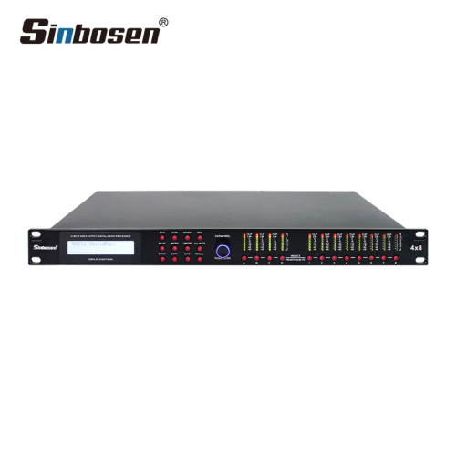 Sinbosen 4 INPUT 8 OUTPUT DIGITAL AUDIO PROCESSOR DISPLAY FUNCTIONS