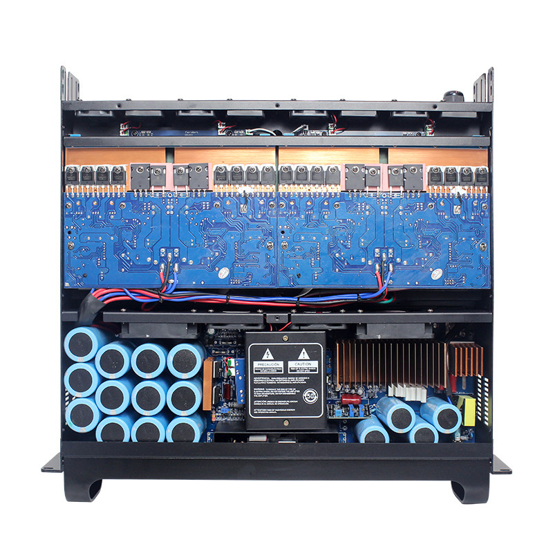 Do you know what parts a professional stage power amplifier has?