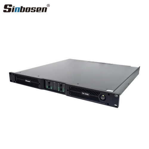 D4-3500 Class D Professional 1u 2 Ohms Stable 6600W 4 channel power amplifier