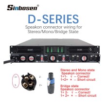 Sinbosen D series digital power amplifier bridge function