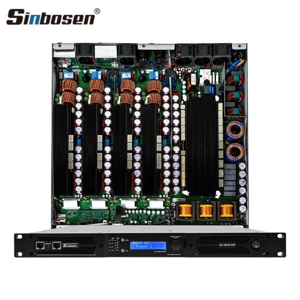 Amplificateur de puissance numérique DSP D2-4500 de 4500 watts pour caisson de basses