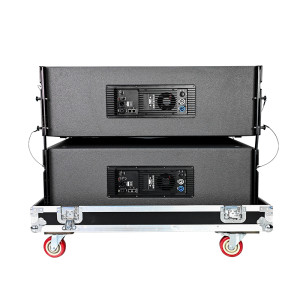 Active bi-amp 2-way dual 12 inch line array speaker KA212