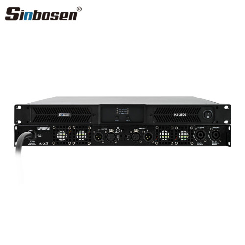 K2-2500 digital power amplifier 2 channel 2500w for line array speaker