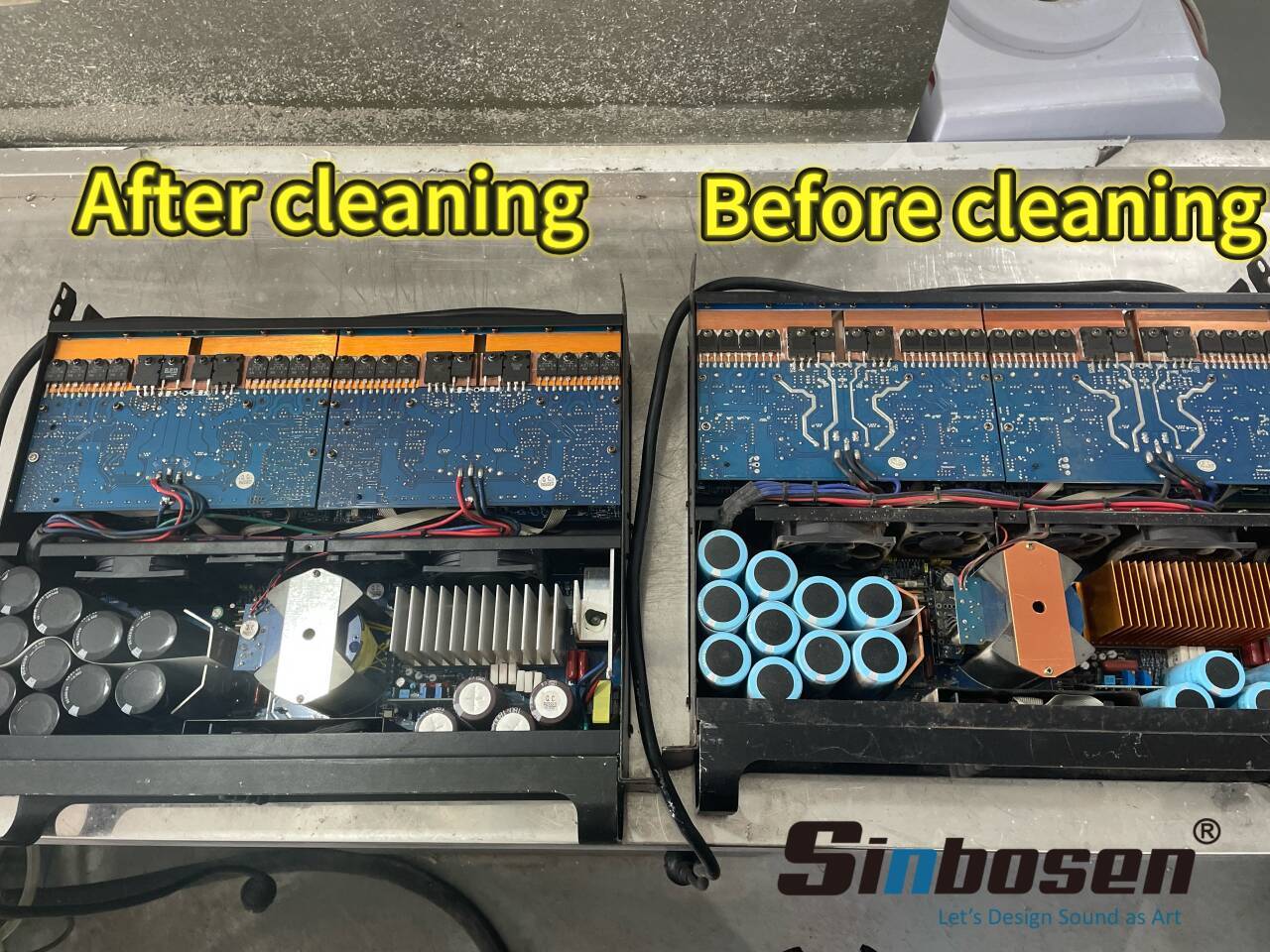 Sinbosen's professional amplifier repair service helps customers renew their equipment