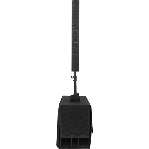 Active Column speaker 8×4.5" ferrite midrange, 2×3" neodymium tweeter, 1×15" ferrite woofer