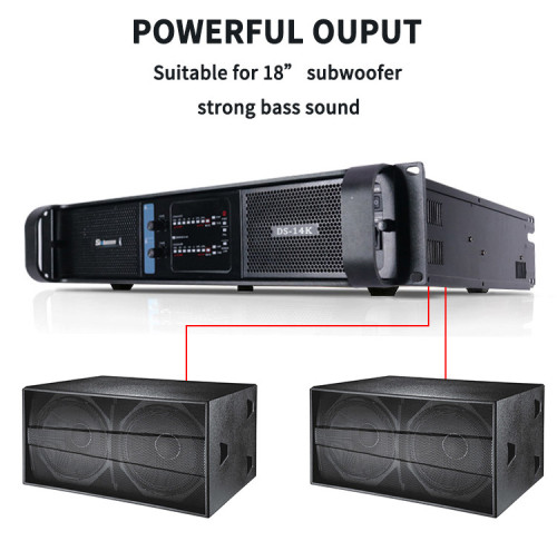 Sinbosen FP14000 4400w 2 canaux haute puissance amplificateur pour double 18 pouces basse