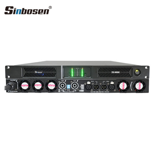 D2-6000 2 channel 6000w digital power amplifier for subwoofer speaker