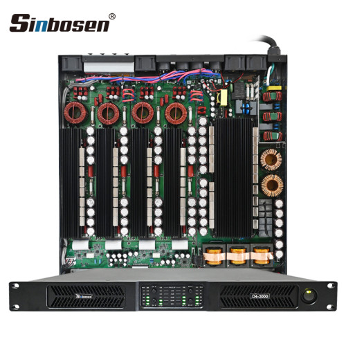 Sinbosen D4-3000 2.0 High cost performance 4 channel digital power amplifier 3000w