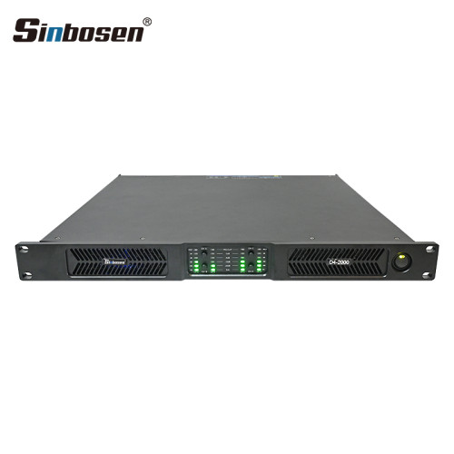 D4-2000 V2.0 4 channel 2000w audio digital power amplifier for professional performance