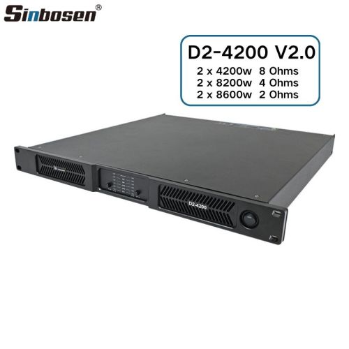 D2-4200 V2.0 high power 4200w 2 channle class d power amplifier professional audio for subwoofer
