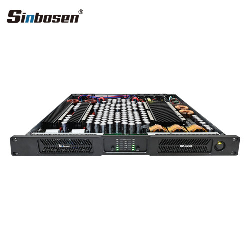 D2-4200 V2.0 high power 4200w 2 channle class d power amplifier professional audio for subwoofer
