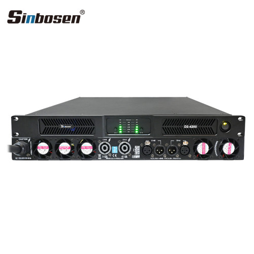 D2-4200 V2.0 high power 4200w 2 channle class d power amplifier professional audio for subwoofer