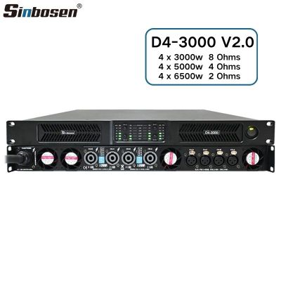 Sinbosen D4-3000 2.0 High cost performance 4 channel digital power amplifier 3000w