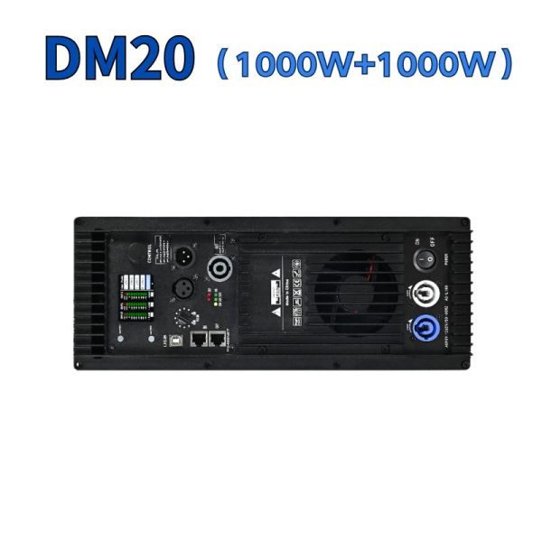 Modulo amplificatore attivo professionale audio DM20 in classe D, 2 canali, 1000W+1000W
