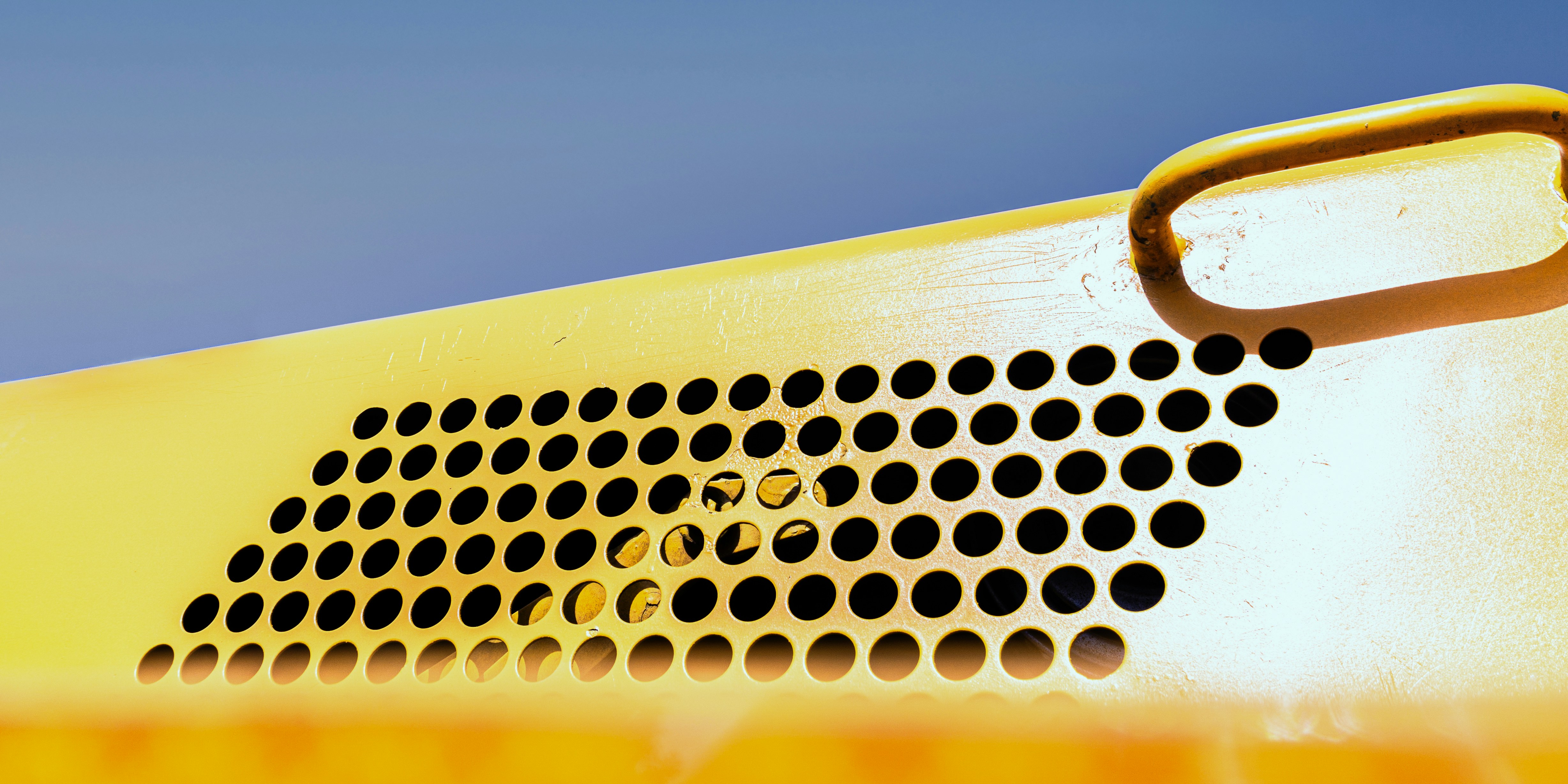 Amplifier Module on an Active Line Array Speaker Close-up of the back of an active line array speaker showing the amplifier module