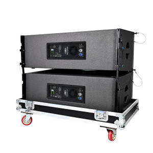 Active bi-amp 2-way dual 12 inch line array speaker KA212