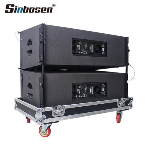 Active bi-amp 2-way dual 12 inch line array speaker KA212
