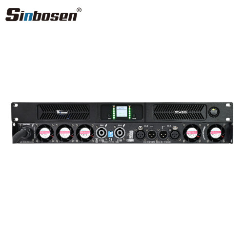 Sinbosen digital 2-channel 4200W home theater sound system power amplifier Silicon carbide