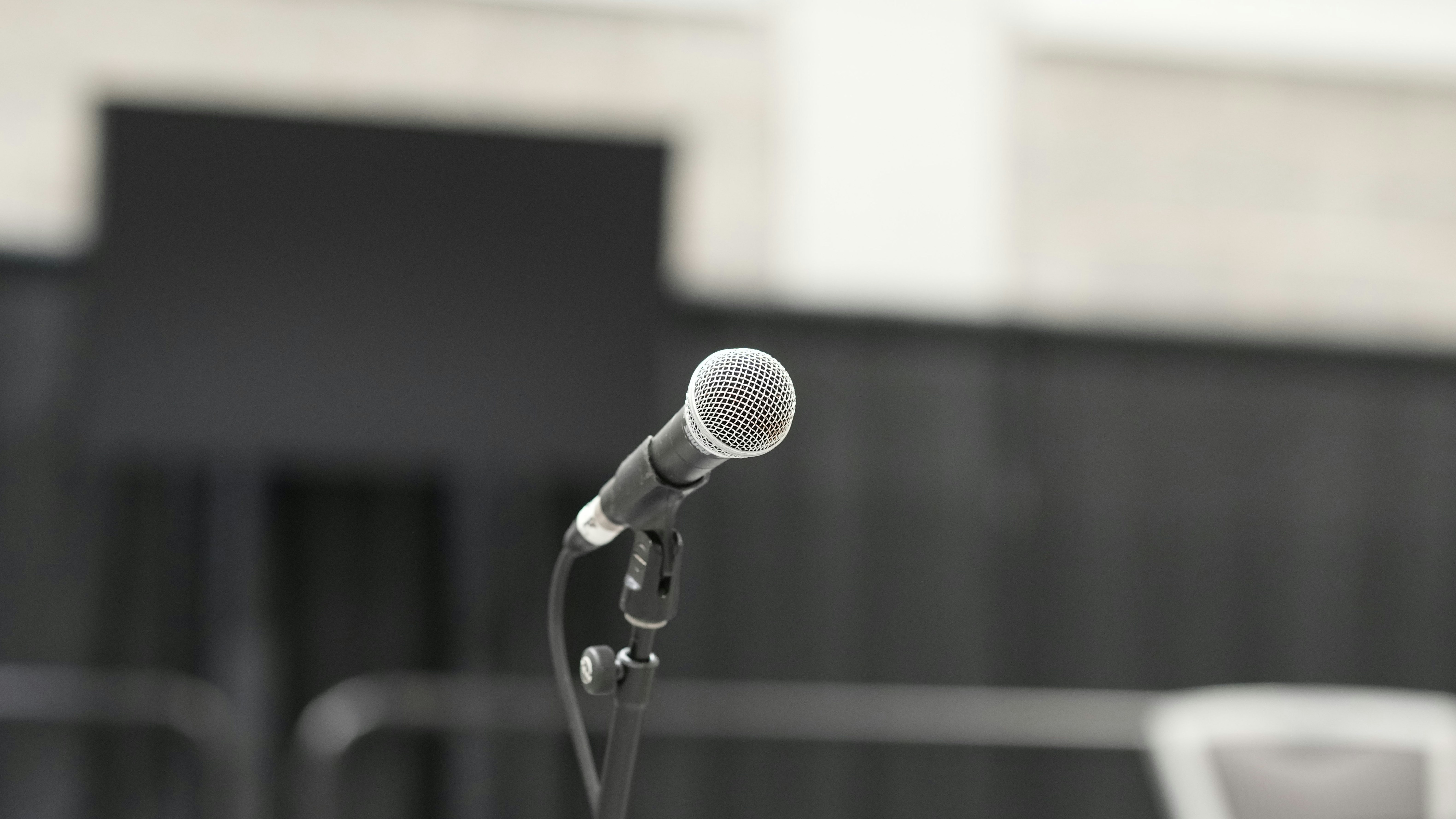 A close-up shot of a high-fidelity tweeter and woofer on a professional stage speaker